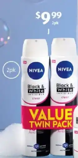 ALDI Nivea invisible black & white antiperspirant deodorant offer