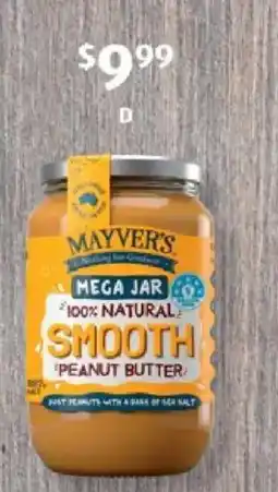 ALDI Mayver's smooth peanut butter offer