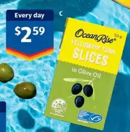 ALDI Ocean rise yellowfin tuna slices offer