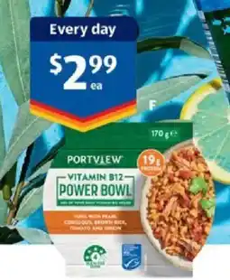 ALDI Portview tuna protein power bowl offer