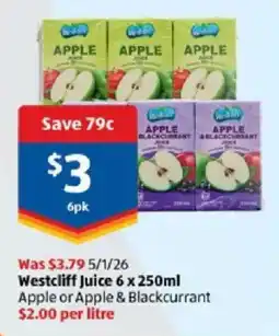 ALDI Westcliff juice offer