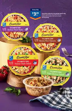 ALDI Ocean rise yellowfin tuna ready meals offer