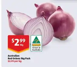 ALDI Australian red onions offer