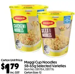 Campbells Wholesale Maggi cup noodles offer