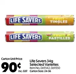 Campbells Wholesale Life savers offer