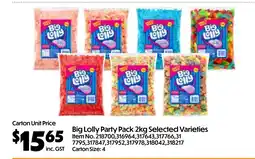 Campbells Wholesale Big lolly party pack offer