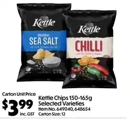 Campbells Wholesale Kettle chips offer