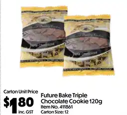 Campbells Wholesale Future bake triple chocolate cookie offer