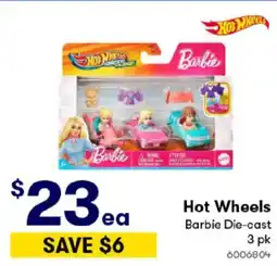 BIG W Barbie die-cast offer