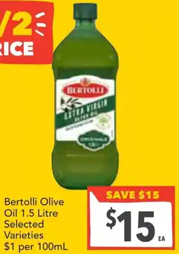 Supa Valu Bertolli olive oil offer