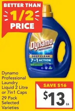 Supa Valu Dynamo professional laundry liquid offer