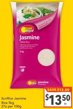 Supa Valu Sunrice jasmine rice offer