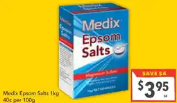 Supa Valu Medix epsom salts offer