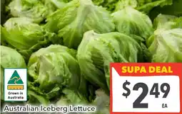 Supa Valu Australian iceberg lettuce offer