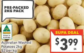 Supa Valu Australian washed potatoes offer