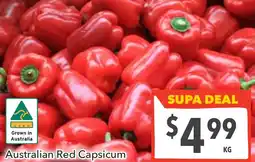 Supa Valu Australian red capsicum offer