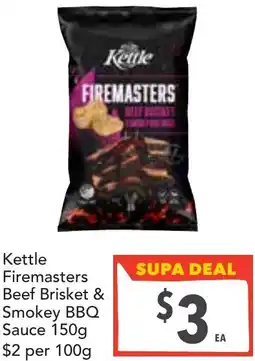 Supa Valu Kettle firemasters beef brisket & smokey bbq sauce offer