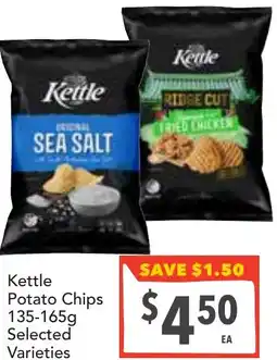 Supa Valu Kettle potato chips offer