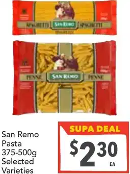 Supa Valu San remo pasta offer