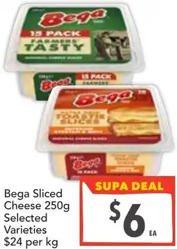 Supa Valu Bega sliced cheese offer