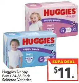 Supa Valu Huggies nappy pants offer