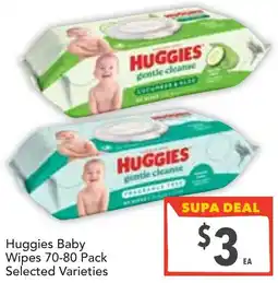 Supa Valu Huggies baby wipes offer