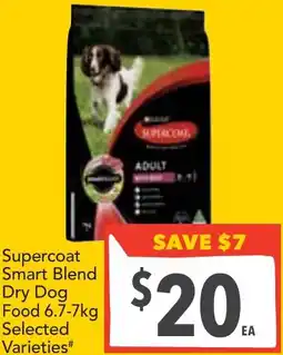 Supa Valu Supercoat smart blend dry dog food offer