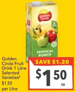Supa Valu Golden circle fruit drink offer