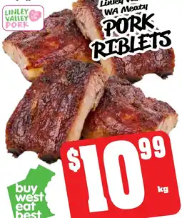 Farmer Jack's Linley valley wa meaty pork riblets offer