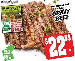 Farmer Jack's Wa grass fed sliced gravy beef offer