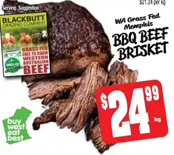 Farmer Jack's Wa grass fed memphis bbq beef brisket offer