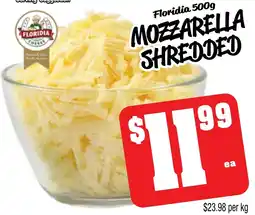Farmer Jack's Floridia mozzarella shredded offer