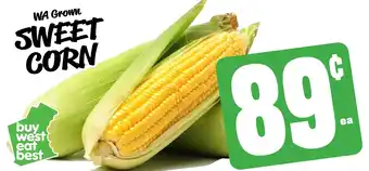 Farmer Jack's Wa grown sweet corn offer