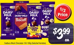 Farmer Jack's Cadbury block chocolate offer