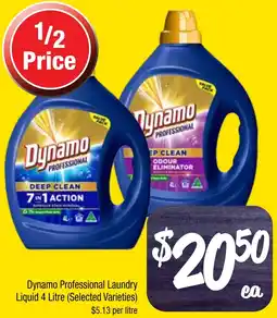 Farmer Jack's Dynamo professional laundry liquid offer