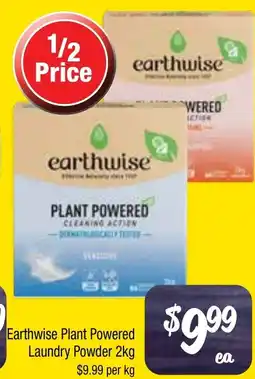 Farmer Jack's Earthwise plant powered laundry powder offer