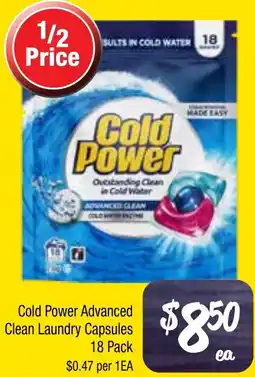 Farmer Jack's Cold power advanced clean laundry capsules offer