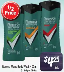 Farmer Jack's Rexona mens body wash offer