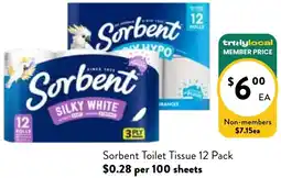 Farmer Jack's Sorbent toilet tissue offer