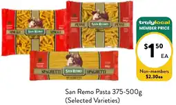 Farmer Jack's San remo pasta offer