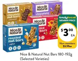 Farmer Jack's Nice & natural nut bars offer