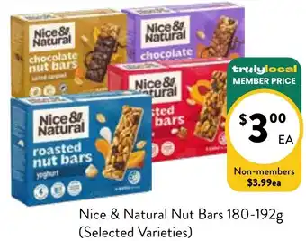 Farmer Jack's Nice & natural nut bars offer
