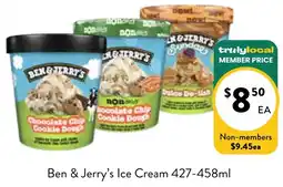 Farmer Jack's Ben & jerry's ice cream offer