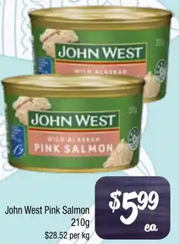Farmer Jack's John west pink salmon offer