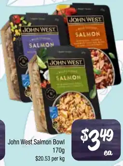 Farmer Jack's John west salmon bowl offer