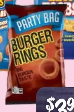 Farmer Jack's Burger rings offer