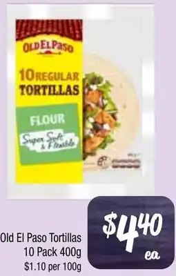 Farmer Jack's Old el paso tortillas offer