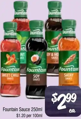 Farmer Jack's Fountain sauce offer