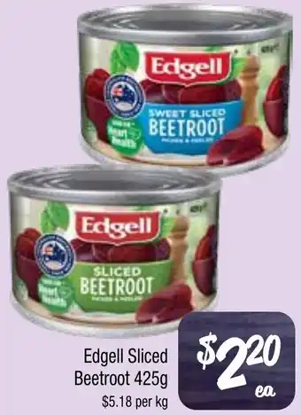 Farmer Jack's Edgell sliced beetroot offer