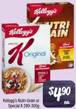 Farmer Jack's Kellogg's nutri-grain or special k offer